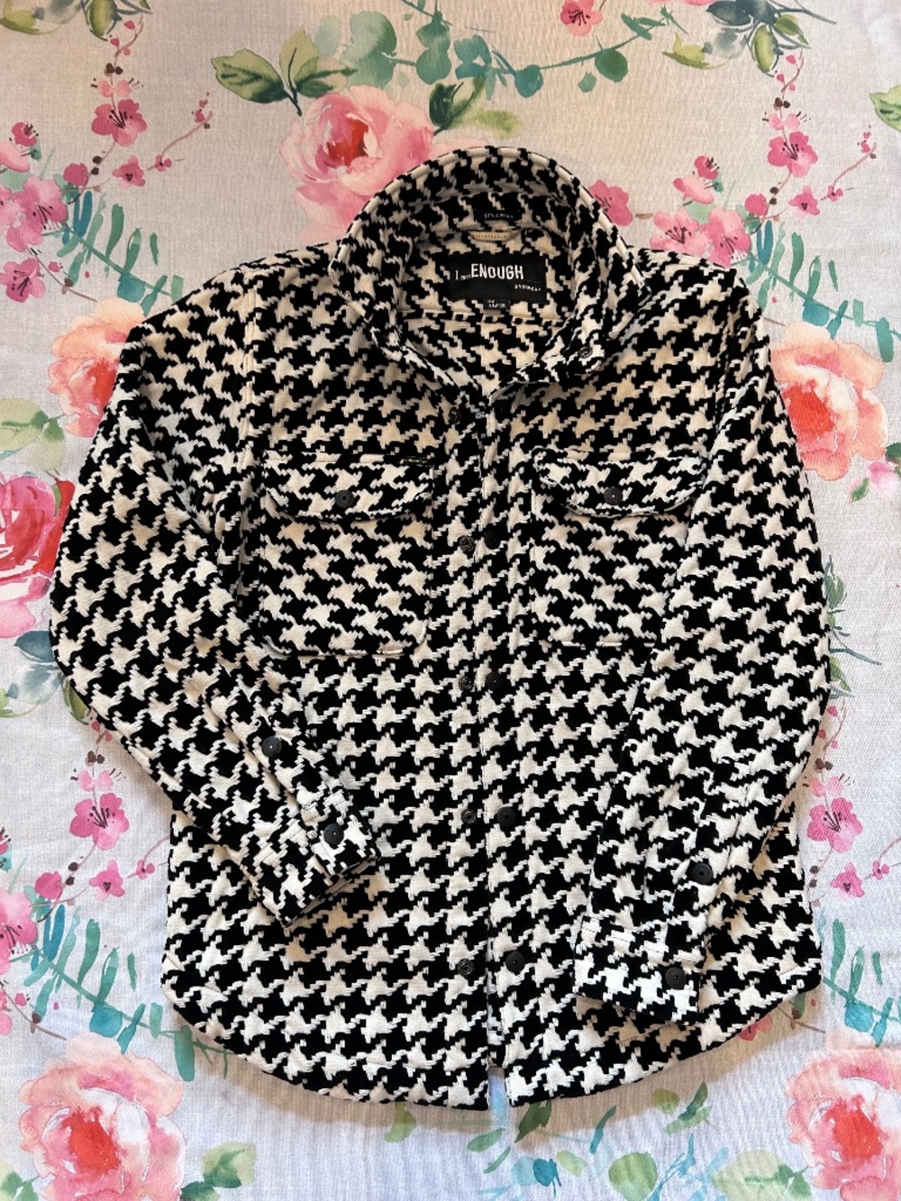 Style Wear Undercut Houndstooth Jacket
